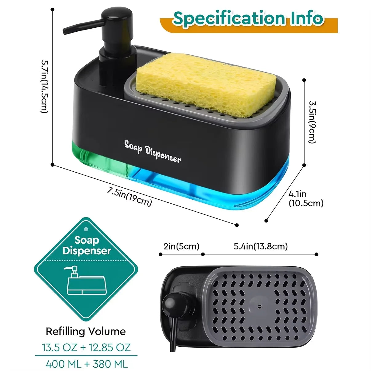 2-in-1 Soap Dispenser